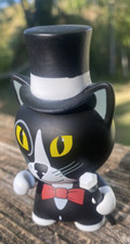 Kidrobot 3” Rambunctious Tricky Cats Tuxedo Cat Vinyl w/ Hat and cane