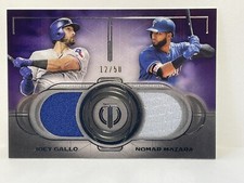 Joey Gallo /50 Relic 2019 Topps Tribute Dual W/ NOMAR MAZARA