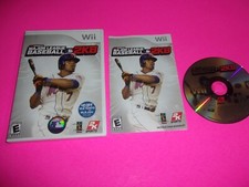Nintendo Wii Game 2K Sports Major League Baseball 2K8 CIB Complete In Box