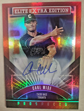 2015 Panini Elite Extra Edition CARL WISE Blue Jays ROOKIE AUTOGRAPH! FREE S&H!