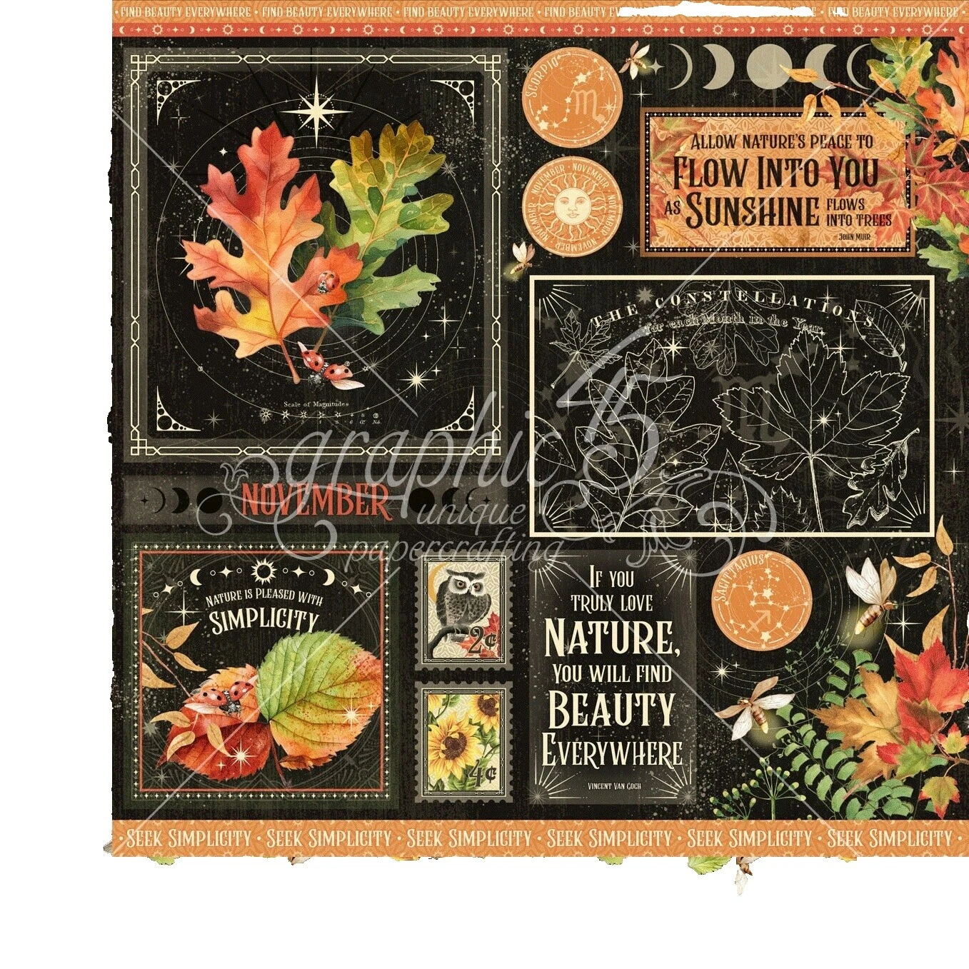 Graphic 45 Multi-Color Scrapbooking Cardstock