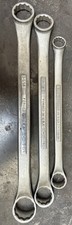 3 Large Craftsman -v- Series Double Box-end Wrench 12 Point Usa See Pics