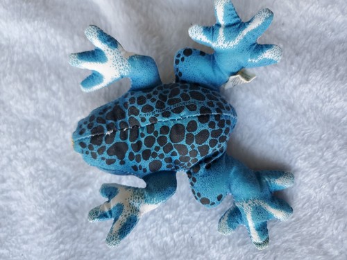 DART FROG Determined Productions 1990 Applause Vintage Beanie Plush Toy Animal - Picture 4 of 7