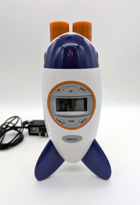 Discovery Toys Rocket Shaped Projection Alarm Clock Nice Tested Working
