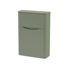Nuie Lunar 550mm Satin Green WC Toilet Unit Floorstanding Cistern Housing Unit