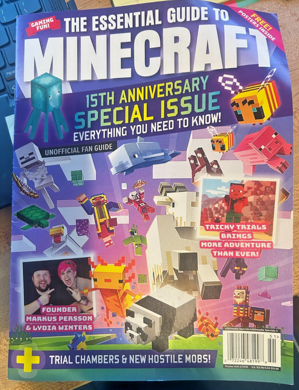 The Essential Guide To MINECRAFT 15th ANNIVERSARY SPECIAL ISSUE Magazine Poster