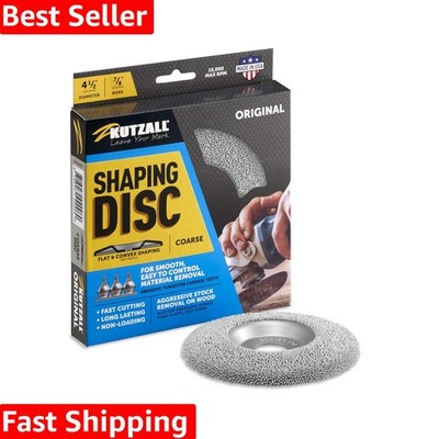 4-1/2'' Coarse Shaping Disc - Tungsten Carbide for Fast Wood Shaping