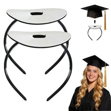 2 Pack Graduation Cap Headband Insert Anti-Fall Hair Band Holder for Graduates