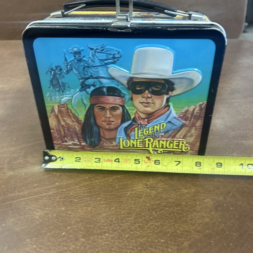 Vintage 1980 Aladdin Legend Of The Lone Ranger Lunch Box With Thermos Wow - Picture 11 of 21