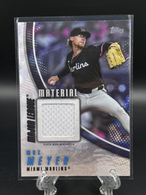 2025 Topps Series 1 Baseball #MLM-MME Max Meyer Major League Materials