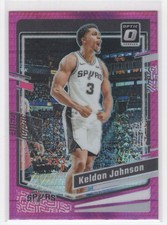 2023-24 Donruss Optic Hyper Pink Holo Prizm Keldon Johnson San Antonio Spurs