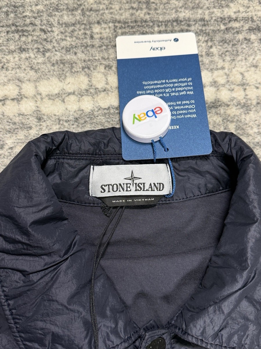 Stone Island Authentic Garment Dyed Nylon Navy Jacket Double Layer