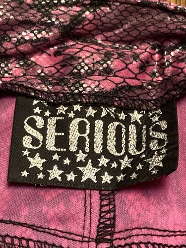 VTG Y2K Serious Clothing Python Print Flare Pants Sz 7 LA Glam USA SSW500H RARE - Picture 2 of 12