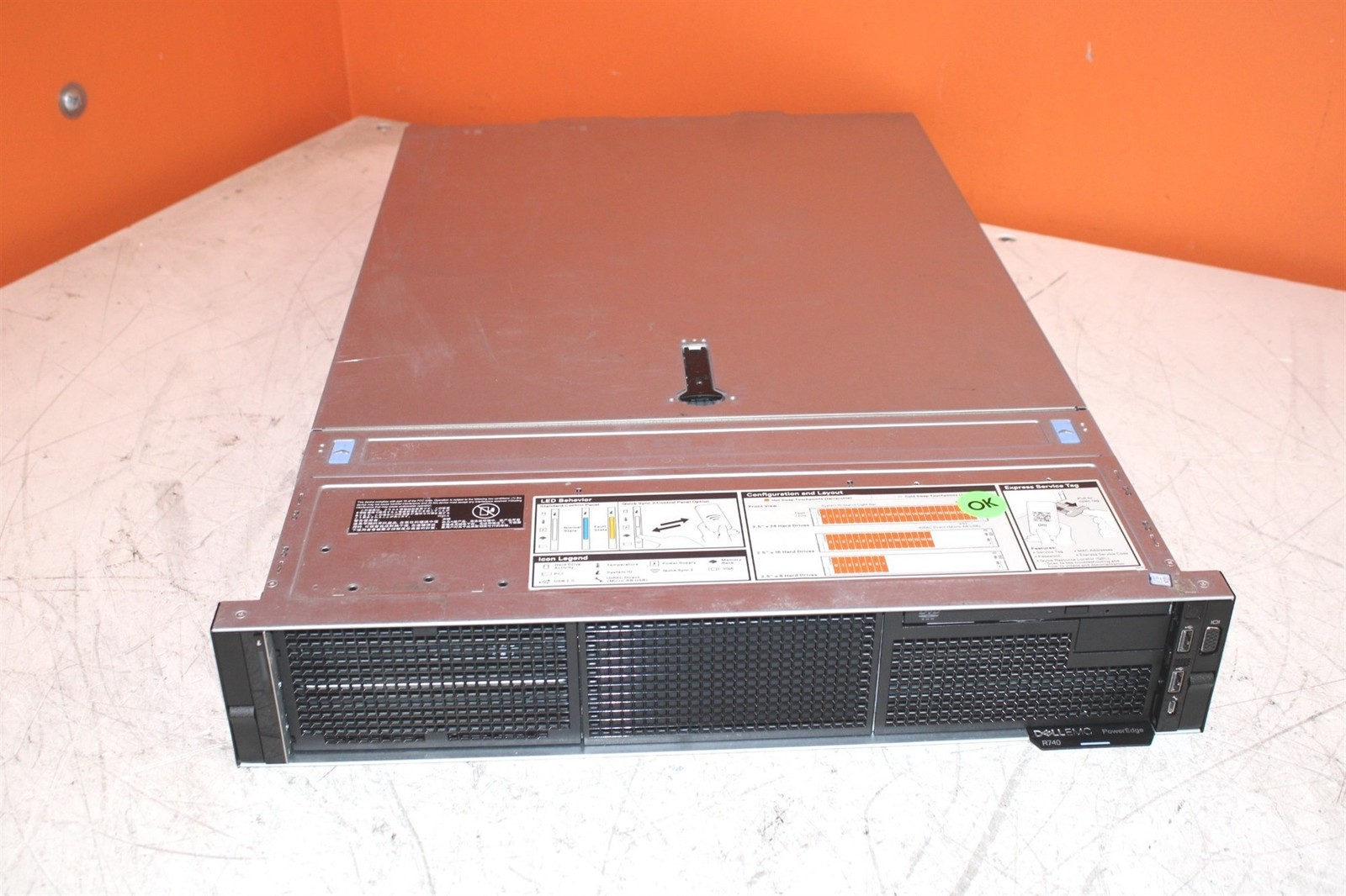 Fan Errors Dell PowerEdge R740 Server 2x Intel Xeon Gold 5120 2.2GHz 32GB No HD