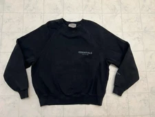 Essentials Black Pullover Sweatshirt Size XS