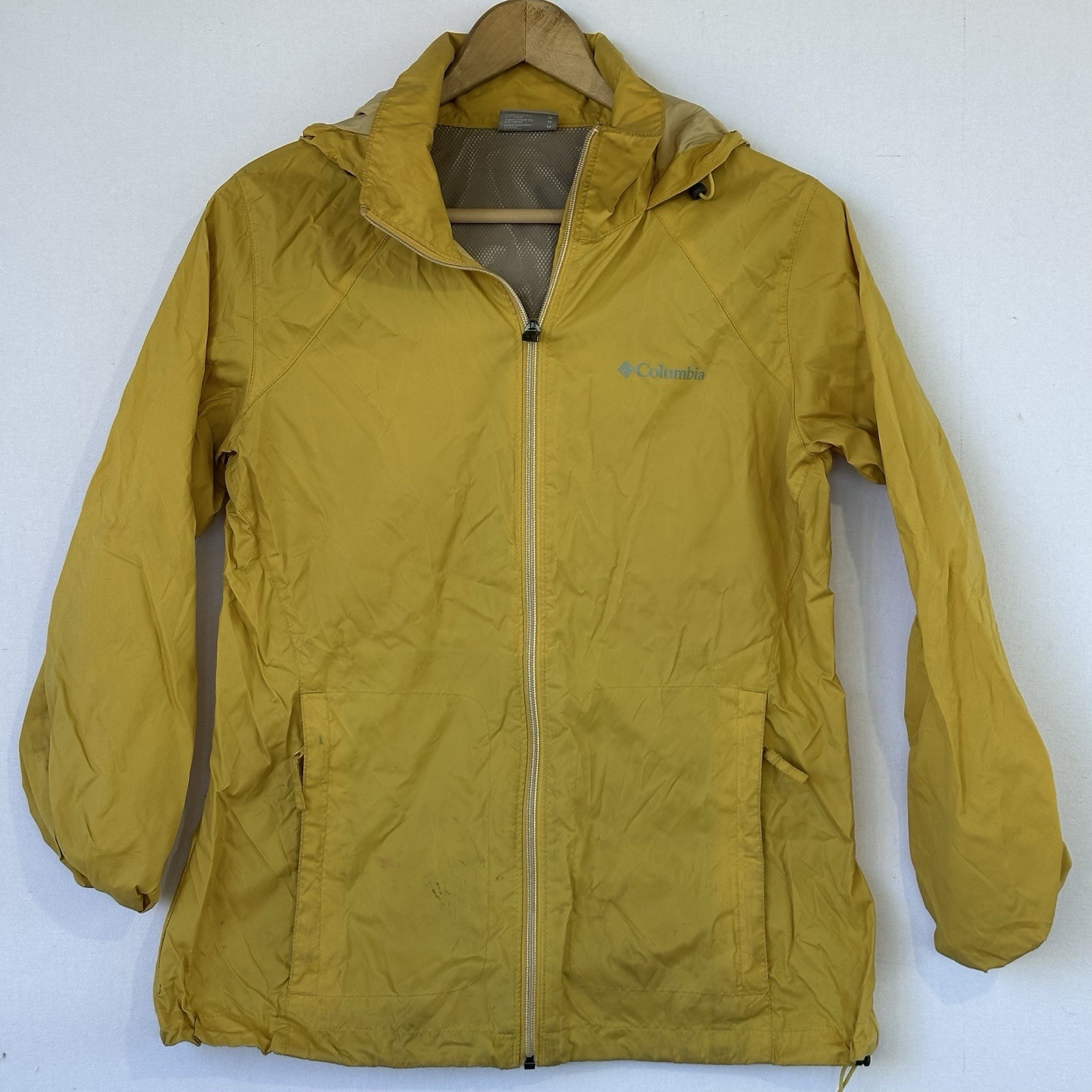 Jacket Pvc Nylon Hooded Colorful Women's M