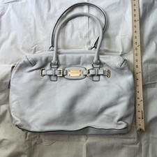 Borsa a tracolla Michael Kors donna grande pelle bianca tote borsetta tono oro