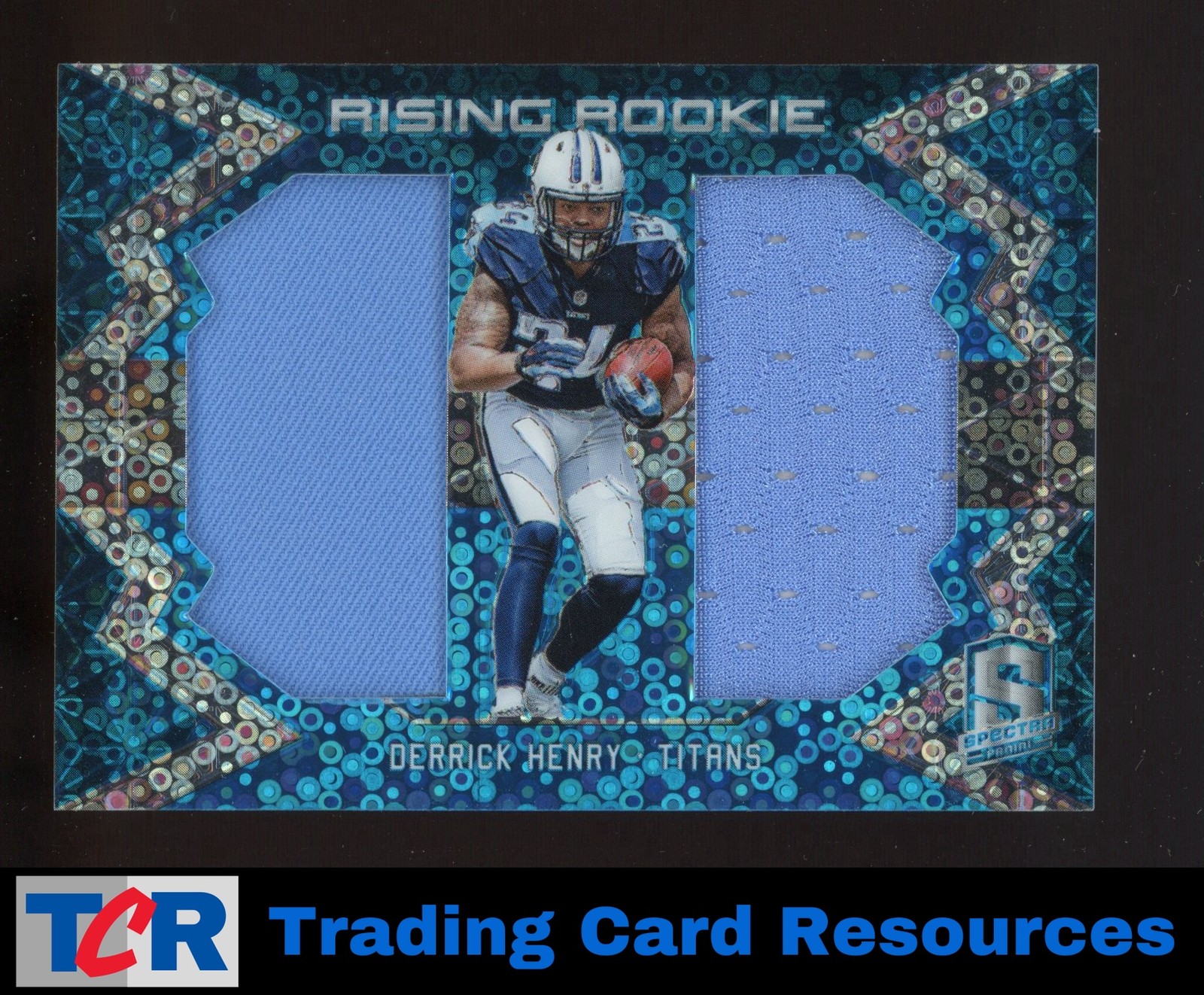 Derrick Henry Panini Spectra Rising Rookie Materials #12 Neon Blue