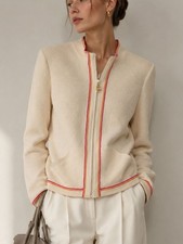 ST. JOHN Wool Jacket Women s Large Full Zip C...