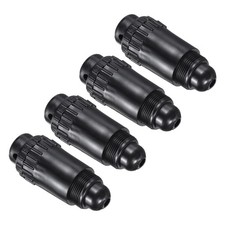 Stopfen f&uuml;r Luftkompressor, 4 St&uuml;ck, 26mm, Ablassschraube schwarz