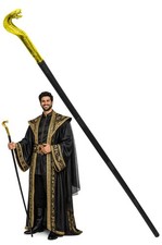 Cosplay 49" Tall Snake Staff Cobra Pharaoh Scepter Stick Halloween Costume Prop