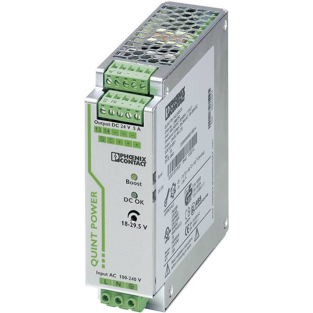 Alimentation rail DIN Phoenix Contact QUINT-PS pour fiabiliser vos automates