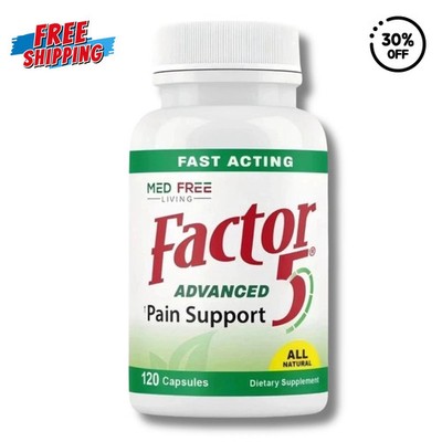 Med Free Living Factor 5 Organic Joint & Muscle Support Complex 120 Caps