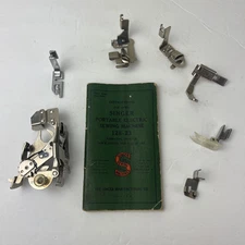 Vintage Singer Lot Sewing Machine Attachments Parts & Booklet Feet Foot