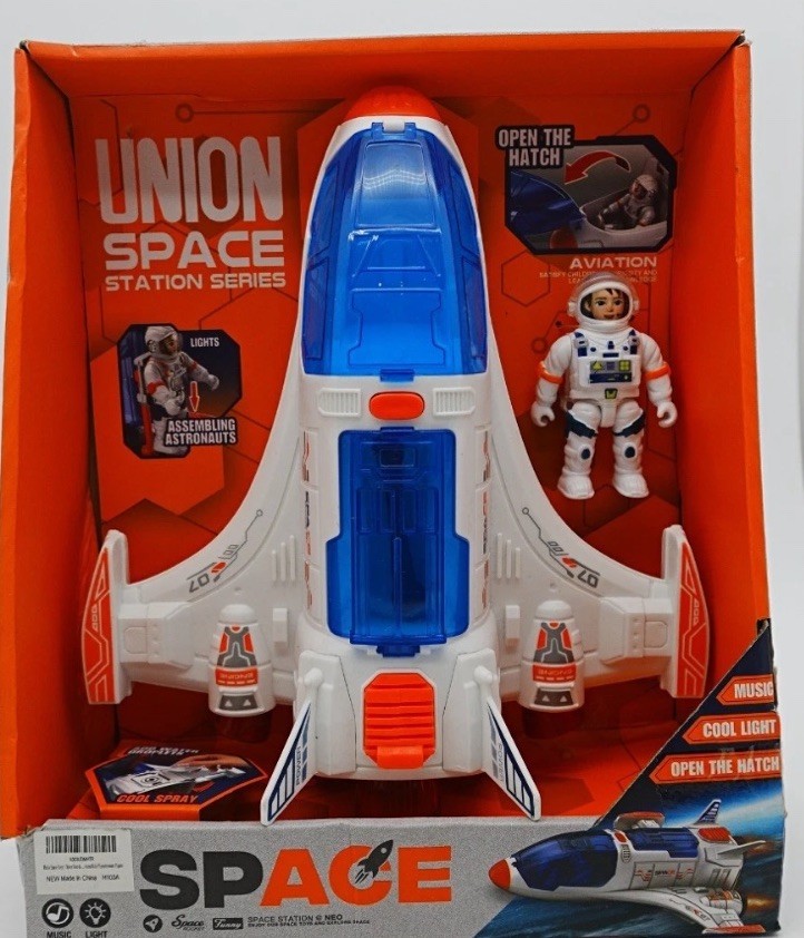Union Space Aircraft Rocket Spaceship Shuttle with Astronaut Figure