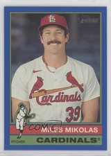 2025 Topps Heritage High Number SP Dark Blue Border Miles Mikolas #426 16o7