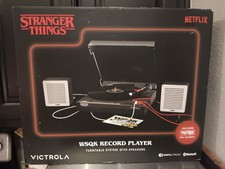 XXRARE Stranger Things WSQK Victrola 3 Speed Record Player Turntable SEALED