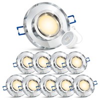 10X Einbaustrahler Mirella Deckenleuchte Schwenkbar Led Lampe 2W Warmweiß Spot