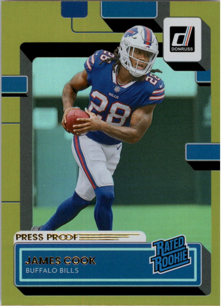 2022 Donruss Press Proof Premium #315 James Cook RR - FB