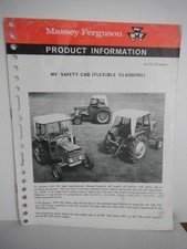 1970, M.F BOOKLET- 'FLEXI CAB',  MASSEY FERGUSON 100 SERIES TRACTORS (PHOTOCOPY)