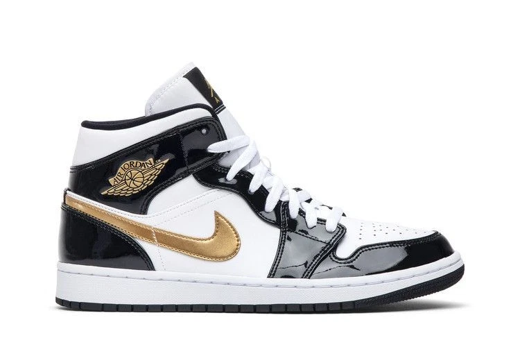 25+ Jordan 1 Mid SE Patent Black Gold for sale | Updated Oct 2026