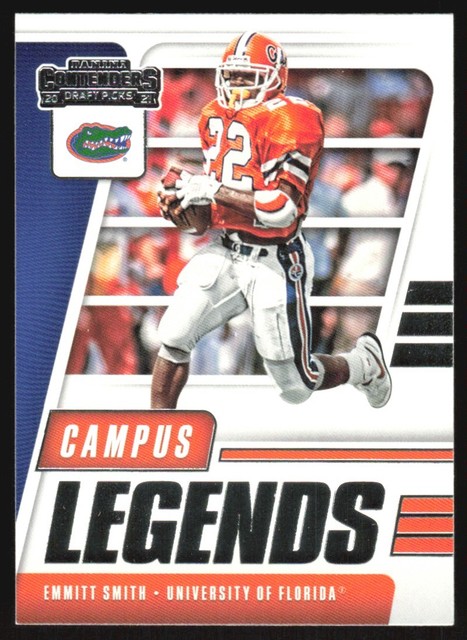 2021 Panini Contenders Draft Picks Campus Legends Emmitt Smith #19 Florida