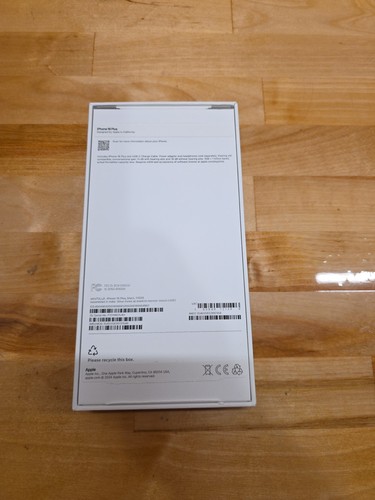 BOITE SEULE iPhone 16 Plus Noir 128Go avec Cordon NEUF Boîte Ouverte (C4) - Photo 7 sur 8