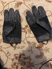 X-Large US Army Issue LIGHT DUTY UTILITY Work Gloves Leather Unisex, BLACK New