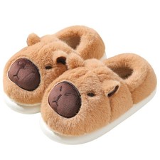 Ohjijinn Capybara Slippers, Cute Animal Plush Slippers Winter Warm Indoor...