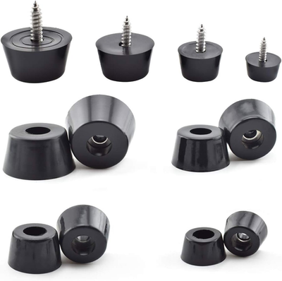 #ad 32 PCS Rubber Feet Bumpers Pads with Build In Stainless Steel Washer 4 Size roun $17.99