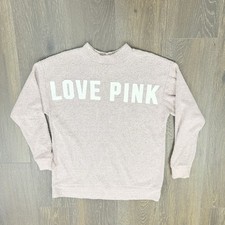 Pink Victoria s Secret Love Heather Pink Small Sweatshirt Oversized