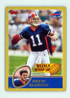 2003 Topps #292 Drew Bledsoe /499 Gold Weekly Wrap Up Buffalo Bills