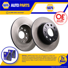 2x Coppia Dischi Freno Solidi Adatti SKODA KAROQ NU7 Posteriore 2017 su 272mm Set NAPA Nuovi