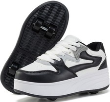 ANEFUN Roller Skate Shoes for Kids Boys Girls Sneakers with Detachable Wheels