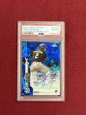 2020 TOPPS CHROME TRENT GRISHAM #CSA-TG SAPPHIRE ROOKIE AUTO PSA 10