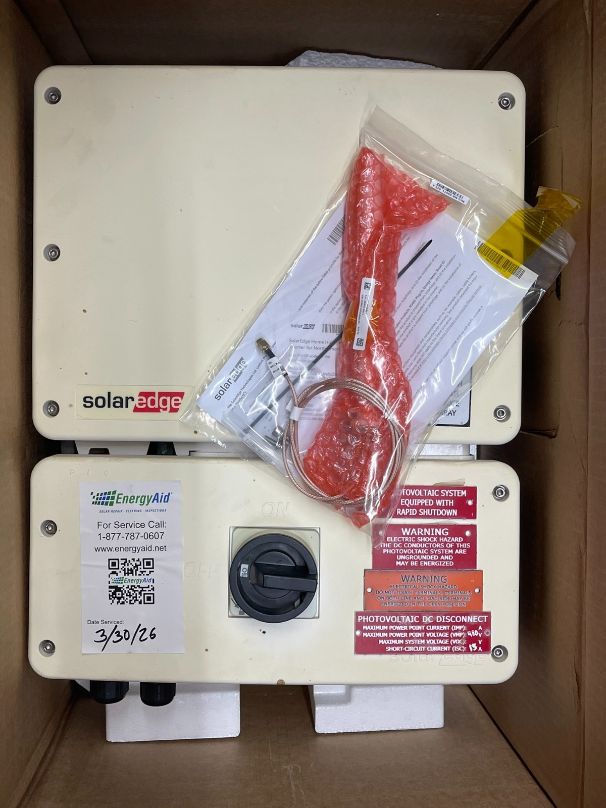 SolarEdge SE6000H-US000BNN4 HD-Wave Grid-Tie Solar Inverter – 6000W – 240V
