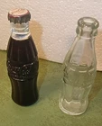 Vintage Coca Cola Lighter and Mini Glass bottle 1-1/2"
