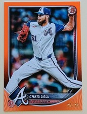 2025 BOWMAN CHRIS SALE PAPER BASE Orange 25/25 ATLANTA BRAVES CARD #82 SSP