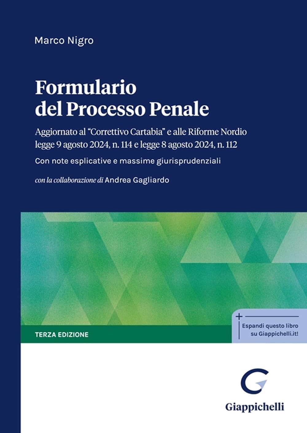 Marco Nigro And Formulario del processo penale. Aggiornato al «Corre (Paperback)