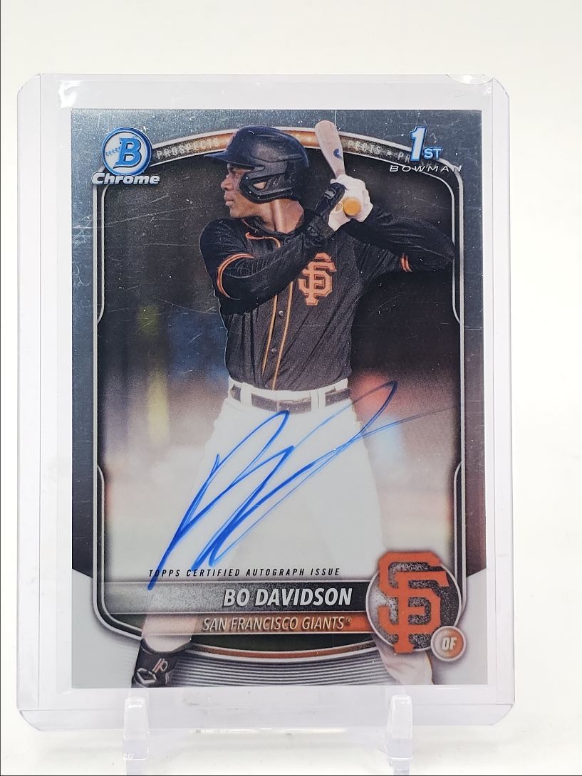 BO DAVIDSON 2025 BOWMAN CHROME 1ST AUTOGRAPH GIANTS #CPA-BD AUTO Q3249